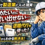 高卒で製造業に入った現実|辞めたいのに言い出せなかった !退職代行を使った!