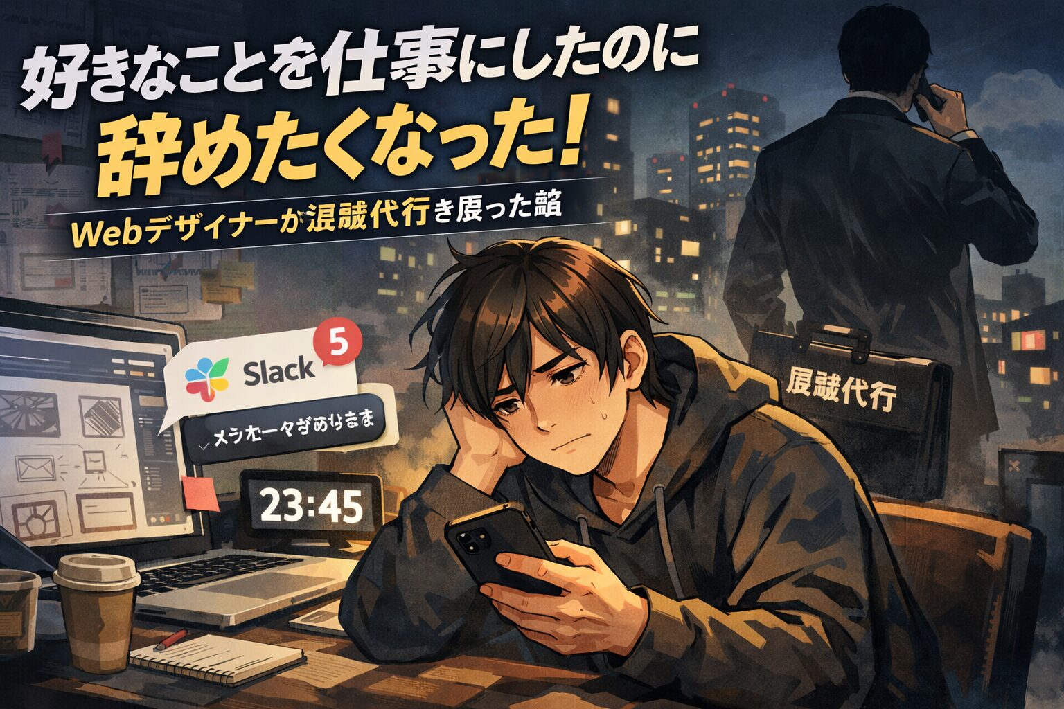 好きなことを仕事にしたのに辞めたくなった!Webデザイナーが退職代行を使った話