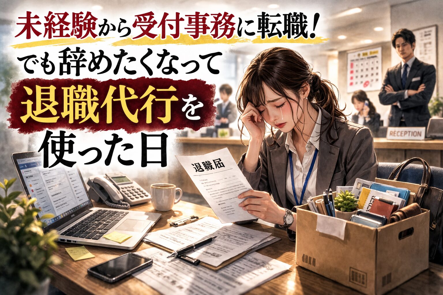 未経験から受付事務に転職!でも辞めたくなって退職代行を使った日