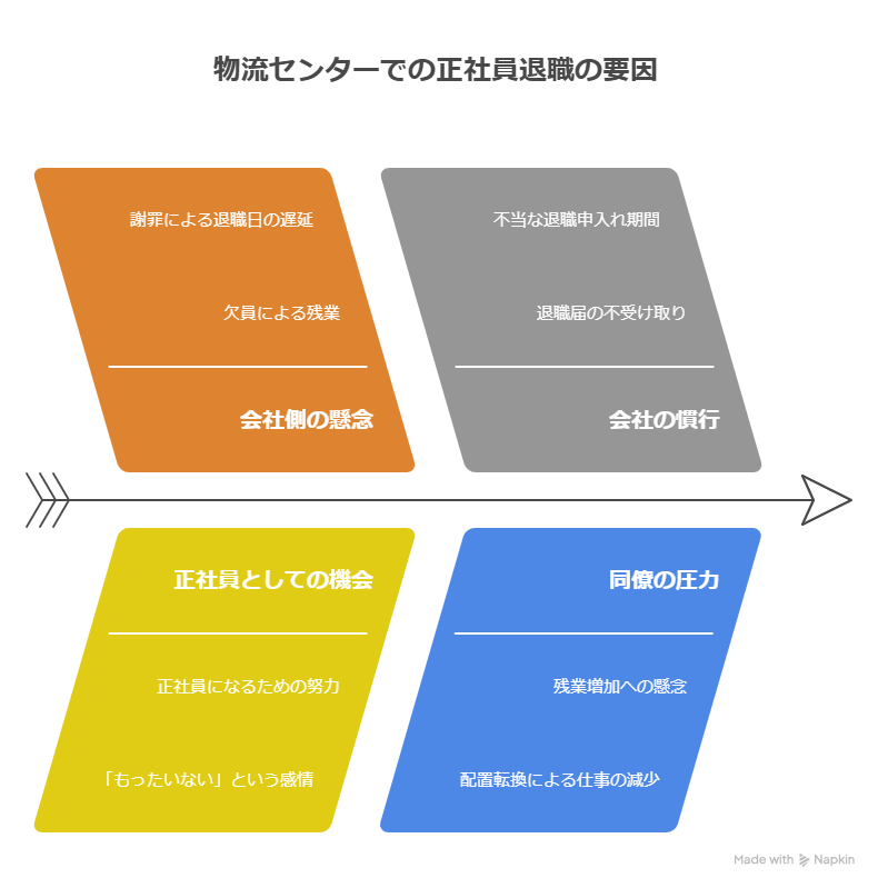 物流センターの派遣が正社員になった初日、給料が下がった！退職代行で抜け出した話