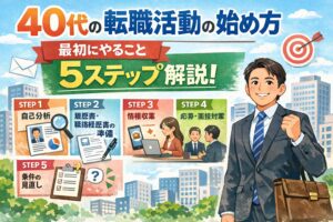 40代の転職活動の始め方｜最初にやること5ステップを解説