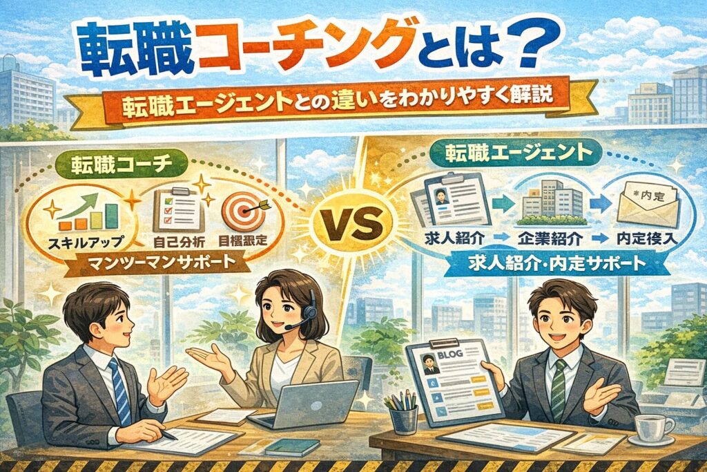 転職コーチングとは？転職エージェントとの違いをわかりやすく解説