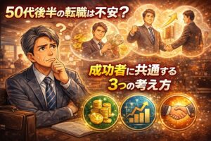 50代後半の転職は不安?成功者に共通する3つの考え方