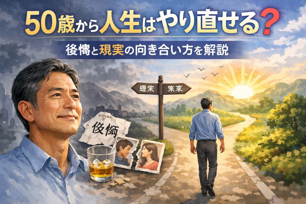 50歳から人生はやり直せる？後悔と現実の向き合い方を解説
