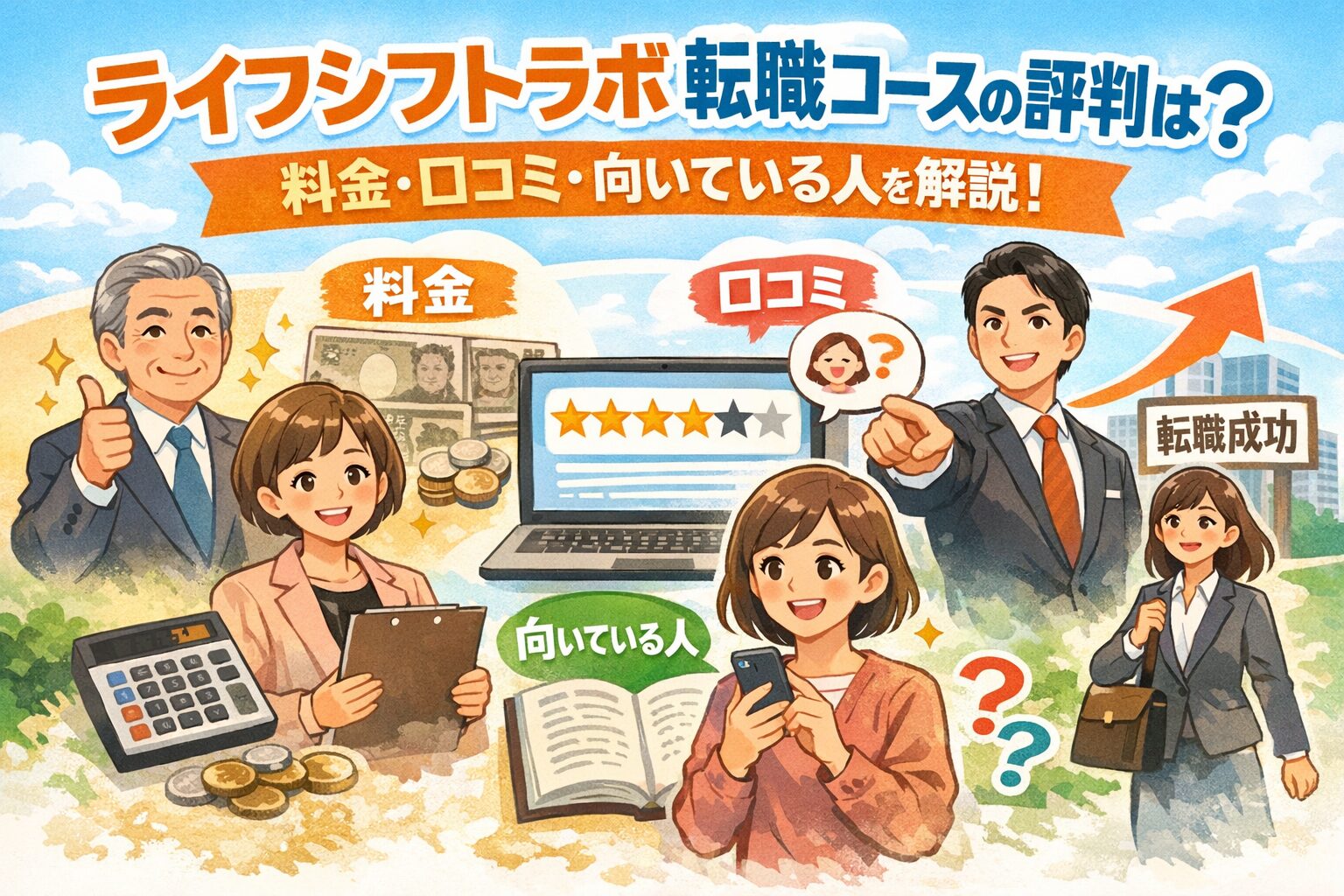 ライフシフトラボ転職コースの評判は?料金・口コミ・向いている人を解説