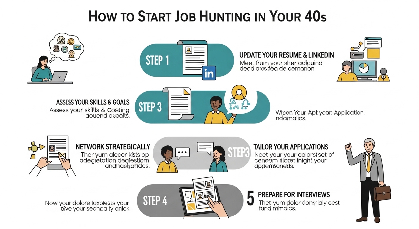 40代の転職活動の始め方｜最初にやること5ステップを解説