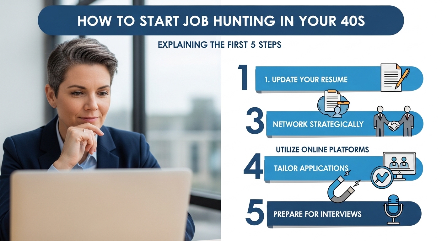 40代の転職活動の始め方｜最初にやること5ステップを解説