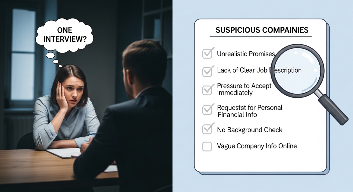 面接1回で即採用は危険？怪しい会社を見抜くチェックポイント
