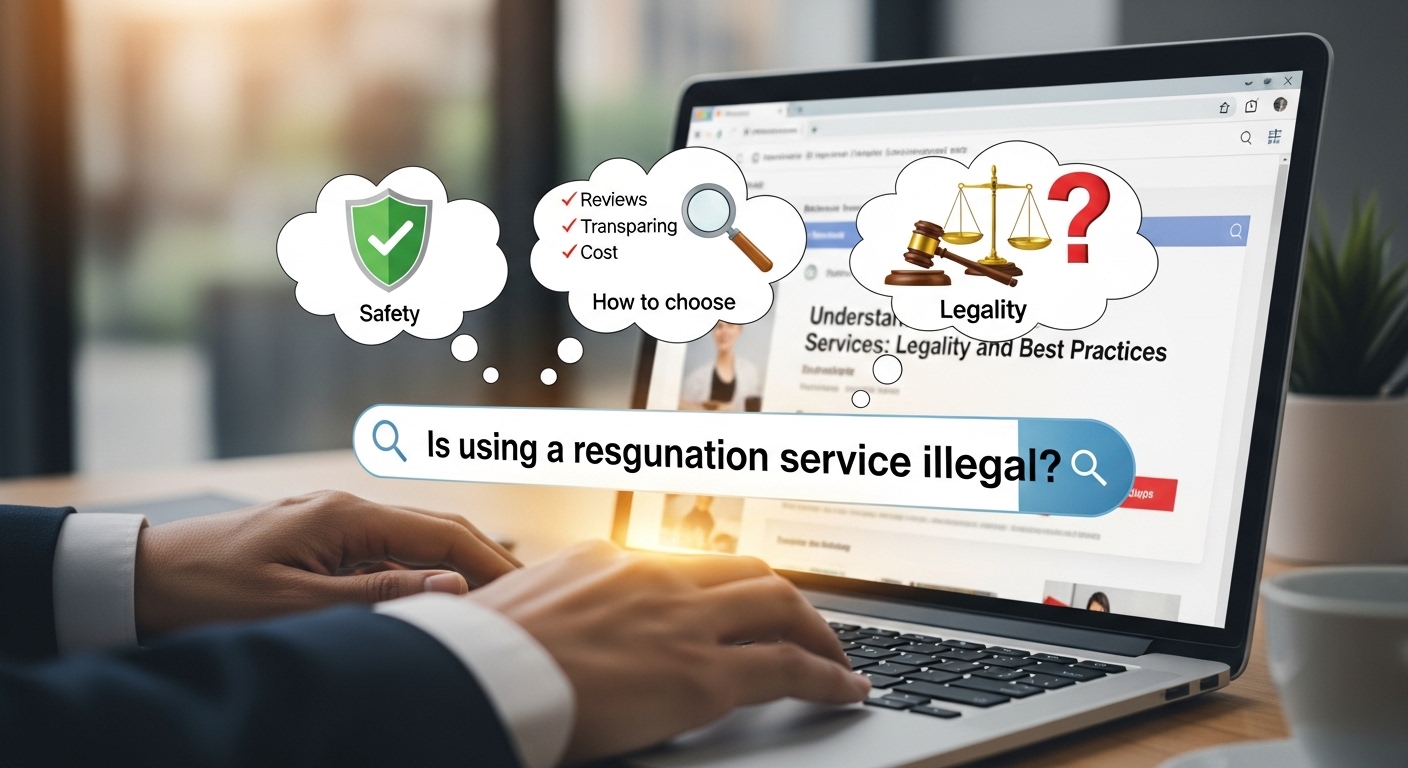 退職代行は違法？安全性とおすすめの選び方をわかりやすく解説