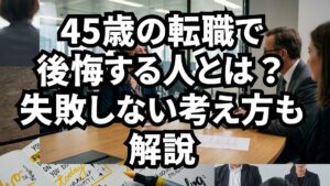 45歳の転職で後悔する人とは？失敗しない考え方も解説